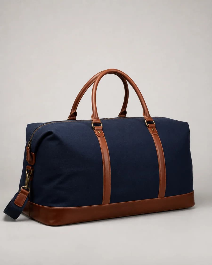 Designer weekender bag available for same-day delivery